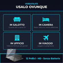 Carica l'immagine nel visualizzatore di Gallery, Lente di Ingrandimento per Schermo dello Smartphone - Amplificatore Video Estraibile ad Alta Definizione - Supporto Pieg