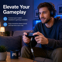 Carica l'immagine nel visualizzatore di Gallery, Cavo USB C femmina a 3.5 maschio, cavo jack 3.5 maschio a USB C femmina, adattatore audio DAC Hi-Fi, convertitore audio 