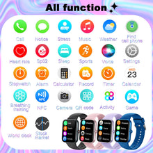 Carica l'immagine nel visualizzatore di Gallery, Smartwatch, Orologio Fitness 1.69" per Bambini Smart Watch con Contapassi, Cronometro, 25 Sportivo, Notifiche Messaggi, 