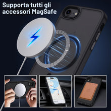 Carica l'immagine nel visualizzatore di Gallery, XTCASE Cover Magnetica per iPhone 7/8/SE 2020/2022 Traslucida Opaca, Nero