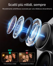 Carica l'immagine nel visualizzatore di Gallery, ESR Protezione Fotocamera per iPhone 18 Pro Max, 1 Pezzo, Nero