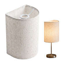 Carica l'immagine nel visualizzatore di Gallery, Paralume in Tessuto,Paralume Lampada da Tavolo in Lino da Terra Design Semicircolare,Paralumes Abat Jour Rimovibile eVer