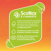 Carica l'immagine nel visualizzatore di Gallery, Scottex Quanto Basta, Carta Cucina, Opzione Mezzo Strappo, 6 Maxi Rotoli