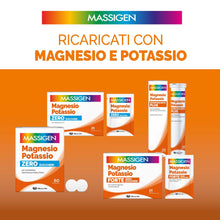 Carica l'immagine nel visualizzatore di Gallery, Massigen - Magnesio e Potassio Zero Zuccheri, Gusto Arancia Rossa, Integratore a Ridotto Contenuto Calorico con Sali Min