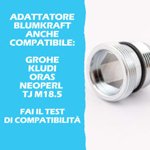 Carica l'immagine nel visualizzatore di Gallery, Adattatore per rubinetto miscelatore M18,5 - M22 per IKEA, GROHE, Neoperl TJ, filtro BRITA