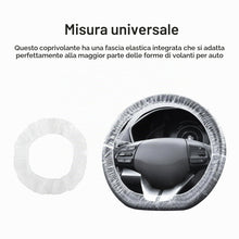 Carica l'immagine nel visualizzatore di Gallery, 100 Pezzi Usa e Getta Coprivolante Auto,Plastica Copri Volante per Auto con Elastico Contro Graffi e Abrasioni,Coprivola