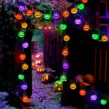 Carica l'immagine nel visualizzatore di Gallery, Decorazione per Halloween, per interni, 5 metri, 30 LED, con batteria a 30 LED, per Halloween, decorazione di Halloween,