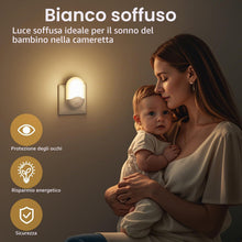 Carica l'immagine nel visualizzatore di Gallery, Luce Notturna per Bambini con Sensore Crepuscolare [2 Pezzi], AUTO ON/OFF