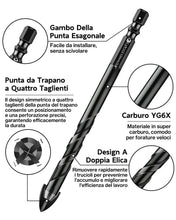 Carica l'immagine nel visualizzatore di Gallery, Lytool 10 Pezzi Punte Trapano Gres Porcellanato Vetro,Punte-Trapano 3-12mm