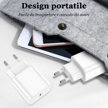 Carica l'immagine nel visualizzatore di Gallery, Caricatore per IPhone,2 Pack Caricabatterie USB C Rapido Alimentatore Presa