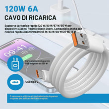 Carica l'immagine nel visualizzatore di Gallery, 2 Pezzi 120W Cavo USB Type-C 1.5M per Xiaomi, Ricarica Rapida, Cavo Turbo Charge, Quick Charge, per Xiaomi 17/17 Pro/15U