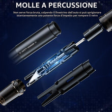 Carica l'immagine nel visualizzatore di Gallery, DEPAR Martello di Emergenza per Auto da 2 Pezzi, Rompivetro 2 in 1, Piccolo Martello di Rompi Vetro per Auto Con Taglier