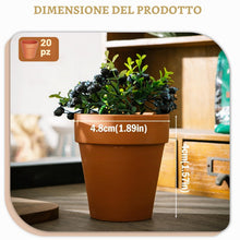 Carica l'immagine nel visualizzatore di Gallery, kaiyaya 20 Pezzi vasi in terracotta Piccoli vasi in Terracotta con Foro di Drenaggio Vasi in Riutilizzabili Vaso Piccolo