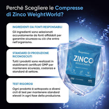 Carica l'immagine nel visualizzatore di Gallery, Zinco Integratore in 400 Compresse, Formula Vegana, 13 Mesi di Scorta