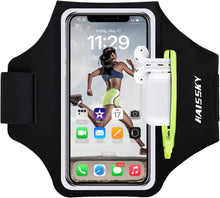 Carica l'immagine nel visualizzatore di Gallery, Fascia da Braccio porta telefono per corsa con Borsa Auricolare, Fascia Sportiva Running Porta Cellulare Fascia Braccio 