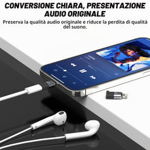 Carica l'immagine nel visualizzatore di Gallery, Adattatore audio OTG da USB C femmina a Lightning maschio, per iPhone 14, 13 Pro Max, per Apple Stick per iPad, cavo (3 
