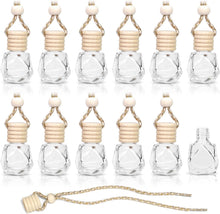 Carica l'immagine nel visualizzatore di Gallery, 30 Pcs Bottiglia Deodoranti per Auto Vuota,Deodorante per Ambienti Diffusore Bottiglia Ciondolo Olio Aromaterapia Retrov
