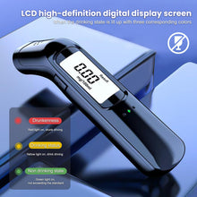 Carica l'immagine nel visualizzatore di Gallery, Etilometro Portatile Certificato,Etilometro Professionale con Alcol Test con LED ad Alta Definizione e Chip ad Alta Sens