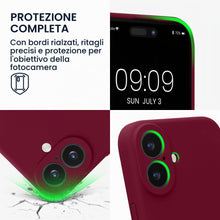 Carica l'immagine nel visualizzatore di Gallery, kwmobile Cover per iPhone 16 Custodia - Back Case per Smartphone in Silicone TPU - Protezione Gommata - rosso rabarbaro