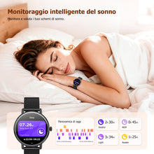 Carica l'immagine nel visualizzatore di Gallery, IOWODO Smartwatch Donna Elegante con Cinturino Milanese, Ultra Leggero 62g, Chiamate Bluetooth, Salute Femminile, Assist