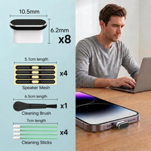 Carica l'immagine nel visualizzatore di Gallery, 8 Tappi Antipolvere in Metallo USB-C per iPhone 15-18 Pro Max e Serie Air