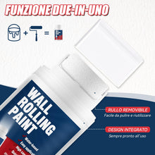 Carica l'immagine nel visualizzatore di Gallery, Rullo Vernice Bianca per Interni, Wall Repair Rolling Brush, Mini Roller Paint Kit 100g, Pittura Bianca Muro Interno ad 