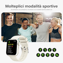 Carica l'immagine nel visualizzatore di Gallery, Smartwatch Uomo Donna, 1.85" Orologio Smartwatch con Chiamare/Rispondere, Molteplici modalità Sportive con Contapassi/So