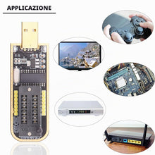 Carica l'immagine nel visualizzatore di Gallery, Programmatore USB CH341A SOP8 SOIC8 Test Clip 1.8V Scheda adattatore SOP8 150mil 200mil SOP16 300mil 24 25 chip programm
