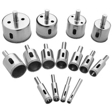 Carica l'immagine nel visualizzatore di Gallery, Flintronic Set di Punte Diamantate, 15 Frese 8mm~50mm