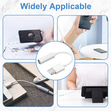 Carica l'immagine nel visualizzatore di Gallery, 2 Pezzi Adattatore USB C A Jack 3,5mm, Cavo Aux Dongle Type C, Con DAC Chip Per Laptop Tablet Smartphone, Convertitore A