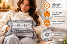 Carica l'immagine nel visualizzatore di Gallery, Innoliving Scaldamani Morbido Boule INN-765 Scaldino Elettrico, Materiale Sintetico, Grigio, 20x7x13 cm