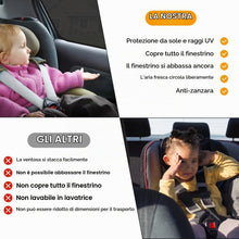 Carica l'immagine nel visualizzatore di Gallery, CNMTCCO 2 Pezzi Tendine Parasole Auto Bambini Universali, Rete Elastica Traspirante con Protezione UV e Antiriflesso, Co
