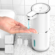 Carica l'immagine nel visualizzatore di Gallery, Dispenser Sapone Automatico, 380 ml Dispenser Sapone Bagno con Sensore di Movimento Infrarossi, Parete, Ricaricabile Tra