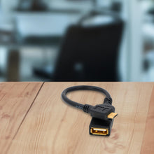 Carica l'immagine nel visualizzatore di Gallery, BIGtec - Cavo dati USB OTG ad alta velocità, lunghezza 11 cm, adattatore con mini connettore di tipo B per prese di tipo