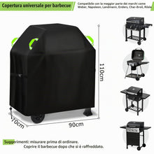 Carica l'immagine nel visualizzatore di Gallery, Gucass Copertura Barbecue Da Esterno, 420D Oxford Telo Copri Barbecue Impermeabile 90x70x110cm, Resistente Coperchio per