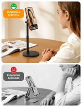 Carica l'immagine nel visualizzatore di Gallery, Lamicall Supporto Telefono Scrivania Regolabile [Altezza/Angolo Regolabili]