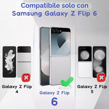 Carica l'immagine nel visualizzatore di Gallery, Cover per Z Flip 6,Silicone Slim Clear Custodia Samsung Galaxy Z Flip 6 5G,Soft Sottile Custodia Rigida PC Bumper Flexib
