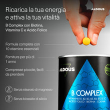 Carica l'immagine nel visualizzatore di Gallery, Vitamina B Complex + Vitamina C - 400 Compresse - Alto Dosaggio - Vegan