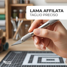 Carica l'immagine nel visualizzatore di Gallery, Klangfeiler® Cutter di precisione - 10 Lames - Cutter bisturi carta