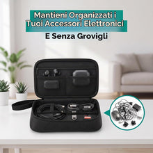 Carica l'immagine nel visualizzatore di Gallery, AiQInu Organizer Cavi Borsa da Viaggio Organizzatore Cavi Resistente All'acqua Portatile Porta Cavi Organizer per Caricatore, Chiavetta USB, Auricolare, Power Bank, Hard Disk, Scheda SD