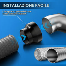 Carica l'immagine nel visualizzatore di Gallery, Hon&amp;Guan Riduttore Tubo 150mm a 100mm in Acciaio Zincato, Metallo Adattatore per Riduzione di Tubo 150 100 Riduttori per