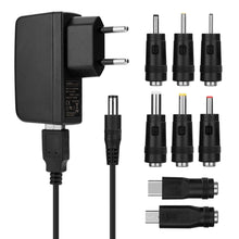 Carica l'immagine nel visualizzatore di Gallery, Alimentatore Universale con 8 Adattatori Switching Plugs per 5V Elettronica Domestica e Dispositivi USB - 2000mA Max
