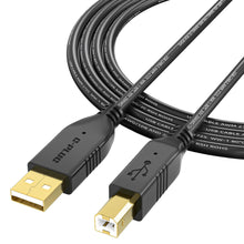 Carica l'immagine nel visualizzatore di Gallery, G-PLUG Cavo Stampante USB 2.0, USB A a B, 2m, Nero, Alta Velocità