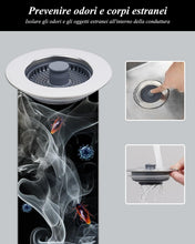 Carica l'immagine nel visualizzatore di Gallery, Hibbent 2 Sets Setaccio per lavello da cucina e tappo combo - Universale 3-in-1 Guscio in acciaio inossidabile con setac