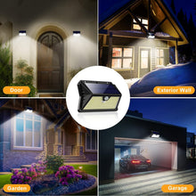 Carica l'immagine nel visualizzatore di Gallery, Luce Solare LED Esterno, Faretto LED da Esterno con Sensore di Movimento, 185 LED/ 3 Modos Lampada Solare da Esterno, IP