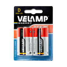 Carica l'immagine nel visualizzatore di Gallery, VELAMP LR20/2BP Batteria Torcia LR20 D, Alkaline, Rosso