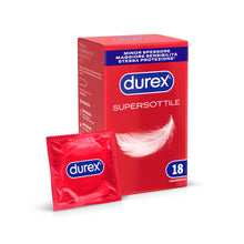 Carica l'immagine nel visualizzatore di Gallery, Durex SuperSottile, Preservativi Ultra Sottili Vestibilità Regular, 18 Profilattici