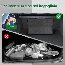 Carica l'immagine nel visualizzatore di Gallery, VINATO Organizer per Bagagliaio Auto in Feltro, Borsa Bagagliaio con 2 Tasche in Rete, Robusto – per Attrezzi e Cura del