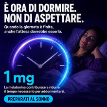 Carica l'immagine nel visualizzatore di Gallery, Melatonina Per Dormire 1 mg – 450 Microcompresse – Melatonina Pura con Lavanda e Zinco – Integratore Sonno per Ridurre i