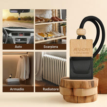 Carica l'immagine nel visualizzatore di Gallery, AESHORY Profumatore Auto 3 x 8ML, Diffusore di Oli Essenziali Appeso Profumo Auto, Accessori Auto Interno Aromaterapia A